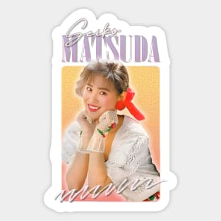 Seiko Matsuda / Retro 80s Fan Art Design Sticker